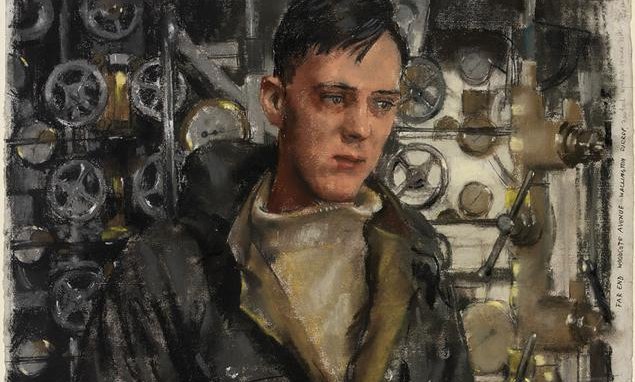 IWM Painting of Lieutenant Ian Stewart McIntosh RN (c 1943)